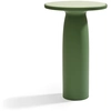 Image de QEEBOO table haute pour l'intérieur et l'extérieur TOTO avec plateau en Durat Ø 70 cm (Balsam green - Polyéthylène et Durat)