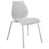 Image de KARTELL set de 2 chaises MAUI (Gris clair - Polypropylène coloré dans la masse et acier chromé)