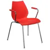 Image de KARTELL set de 2 chaises avec accoudoirs MAUI (Pourpre - Polypropylène coloré dans la masse)