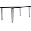 Image de KARTELL Table TOP TOP plateau en verre dim. 190x72x90 (Noir - pleateau en verre - Pieds en PMMA transparent)