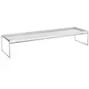 Image de KARTELL table basse TRAYS 4414 (Blanc - PMMA et acier chromé)
