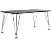 Image de KARTELL table sur pieds MAX (L 160 cm / Ardoise - Pleateau laminé anti-rayures / Structure en acier chromé)