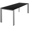 Image de KARTELL table FOUR 223x79xH73 cm (Plateau noir - Peids en aluminium - Plateau en laminé anti-rayures et pieds en acier verni)