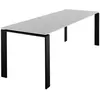 Image de KARTELL table FOUR 223x79xH73 cm (Plateau blanc - Pieds noir - Plateau en laminé anti-rayures et pieds en acier verni)