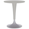 Image de KARTELL table ronde Dr. NA (Gris - Plateau en polypropylène peint et base en aluminium peint en gris)