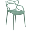 Image de KARTELL set de 2 chaises MASTERS (Vert sauge - Technopolymère thermoplastique recyclé soft touch)