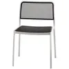 Image de KARTELL set de 2 chaises AUDREY (Structure peinte en blanc / Assise noire - aluminium / polypropylène)