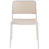 Image de KARTELL set de 2 chaises AUDREY (Structure peinte en blanc / Assise sable - aluminium / polypropylène)