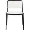 Image de KARTELL set de 2 chaises AUDREY (Structure peinte en noir/ Assise blanche - aluminium / polypropylène)