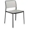 Image de KARTELL set de 2 chaises AUDREY (Structure peinte en noir/ Assise gris clair - aluminium / polypropylène)