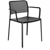 Image de KARTELL set de 2 fauteuils AUDREY (Structure peinte en noir/ Assise noire - aluminium / polypropylène)