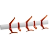 Image de KARTELL crochets murale HANGER 60 cm (Rouge orangé - Acier poli et polycarbonate)