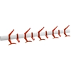 Image de KARTELL crochets murale HANGER 90 cm (Rouge orangé - Acier poli et polycarbonate)