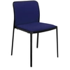 Image de KARTELL set de 2 chaises AUDREY SOFT tissé TREVIRA (Structure peinte en noir/ Revment bleu - aluminium / tissu Trevira)
