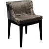 Image de KARTELL fauteuil MADEMOISELLE KRAVITZ (Fur-python, structure Noire - Polycarbonate coloré dans la masse)