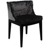 Image de KARTELL fauteuil MADEMOISELLE KRAVITZ (Fur-leather, structure Noire - Polycarbonate coloré dans la masse)