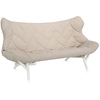 Image de KARTELL canapé FOLIAGE (Rivestimento beige - pieds blancs - siège en tissu Trevira - Pieds en fer verni)