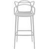 Image de KARTELL tabouret MASTERS STOOL H 75 cm (Blanc - Technopolymère thermoplastique recyclé soft touch)