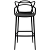 Image de KARTELL tabouret MASTERS STOOL H 75 cm (Noir - Technopolymère thermoplastique recyclé soft touch)