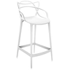 Image de KARTELL tabouret MASTERS STOOL H 65 cm (Blanc - Technopolymère thermoplastique recyclé soft touch)