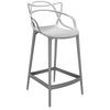 Image de KARTELL tabouret MASTERS STOOL H 65 cm (Gris - Technopolymère thermoplastique recyclé soft touch)