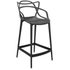 Image de KARTELL tabouret MASTERS STOOL H 65 cm (Noir - Technopolymère thermoplastique recyclé soft touch)