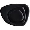 Image de KARTELL set de 3 assiettes plateaux NAMASTÉ (Noir - Melammina)