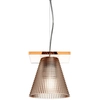 Image de KARTELL lampe à suspension LIGHT-AIR (Version sculpté ambre - Technopolymère thermoplastique transparent)