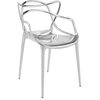 Image de KARTELL set de 2 chaises MASTERS MÉTALLISÉS PRECIOUS COLLECTION (Chrome - Technopolymère thermoplastique recyclé à charge minérale et métallisée)