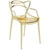 Image de KARTELL set de 2 chaises MASTERS MÉTALLISÉS PRECIOUS COLLECTION (Or - Technopolymère thermoplastique recyclé à charge minérale et métallisée)