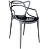 Image de KARTELL set de 2 chaises MASTERS MÉTALLISÉS PRECIOUS COLLECTION (Titane - Technopolymère thermoplastique recyclé à charge minérale et métallisée)