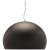 Image de KARTELL lampe à suspension FL/Y fly (Marron mat / Intérieur gris foncé - Teinté dans la masse PMMA)