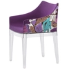 Image de KARTELL fauteuil MADAME World of Emilio Pucci edition (Roma - Policarbonato trasparente e 100% raso di cotone)