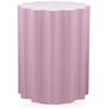 Image de KARTELL tabouret COLONNA (Rose - Technopolymère thermoplastique coloré dans la masse)