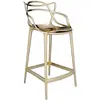Image de KARTELL tabouret MASTERS STOOL H 65 cm MÉTALLISÉS PRECIOUS COLLECTION (Or - Technopolymère thermoplastique recyclé métallisé)