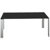 Image de KARTELL table FOUR SOFT TOUCH 158x79xH73 cm (Plateau noir - Peids en aluminium - Plateau en laminé soft touch anti-rayures et pieds en acier verni)