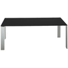 Image de KARTELL table FOUR SOFT TOUCH 190x79xH73 cm (Plateau noir - Peids en aluminium - Plateau en laminé soft touch anti-rayures et pieds en acier verni)