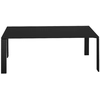 Image de KARTELL table FOUR SOFT TOUCH 190x79xH73 cm (Plateau noir - Pieds noirs - Plateau en laminé soft touch anti-rayures et pieds en acier verni)