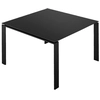 Image de KARTELL table FOUR SOFT TOUCH 128x128xH73 cm (Plateau noir - Pieds noirs - Plateau en laminé soft touch anti-rayures et pieds en acier verni)