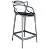 Image de KARTELL tabouret MASTERS STOOL H 65 cm MÉTALLISÉS PRECIOUS COLLECTION (Titane - Technopolymère thermoplastique recyclé métallisé)