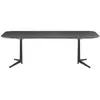 Image de KARTELL table MULTIPLO XL avec plateau rectangulaire 180x90 cm (Noir - Aluminium moulé et plateau en céramique finition marbre)