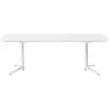 Image de KARTELL table MULTIPLO XL avec plateau rectangulaire 180x90 cm (Blanc - Aluminium moulé et plateau en verre)