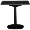Image de KARTELL table MULTIPLO avec plateau carré 118 cm et grande base carrée (Noir - Aluminium moulé et plateau en céramique finition marbre)