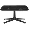 Image de KARTELL table basse MULTIPLO LOW avec plateau carré (Noir - Aluminium moulé et plateau en céramique finition marbre)