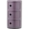 Image de KARTELL table de chevet COMPONIBILI à trois éléments (Violet - ABS)