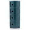 Image de KARTELL table de chevet COMPONIBILI à quatre éléments (Bleu - ABS)