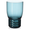 Image de KARTELL set de 4 verres TRAMA (H 13 cm / Bleu - Technopolymère thermoplastique transparent)