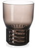 Image de KARTELL set de 4 verres TRAMA (H 11 cm / Fumé - Technopolymère thermoplastique transparent)