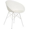 Image de KARTELL chaise SMATRIK (Blanc / Blanc - polycarbonate coloré dans la masse et acier)