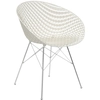 Image de KARTELL chaise SMATRIK (Blanc / Chrome - polycarbonate coloré dans la masse et acier)